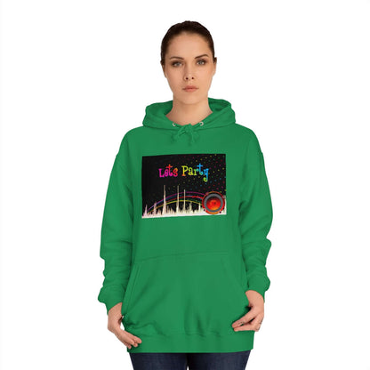 Cute Unisex Hoodie Let's party for people with personality is a customised hoodie made for you with an unique design with help of best print of demand suppliers to ensure better quality.