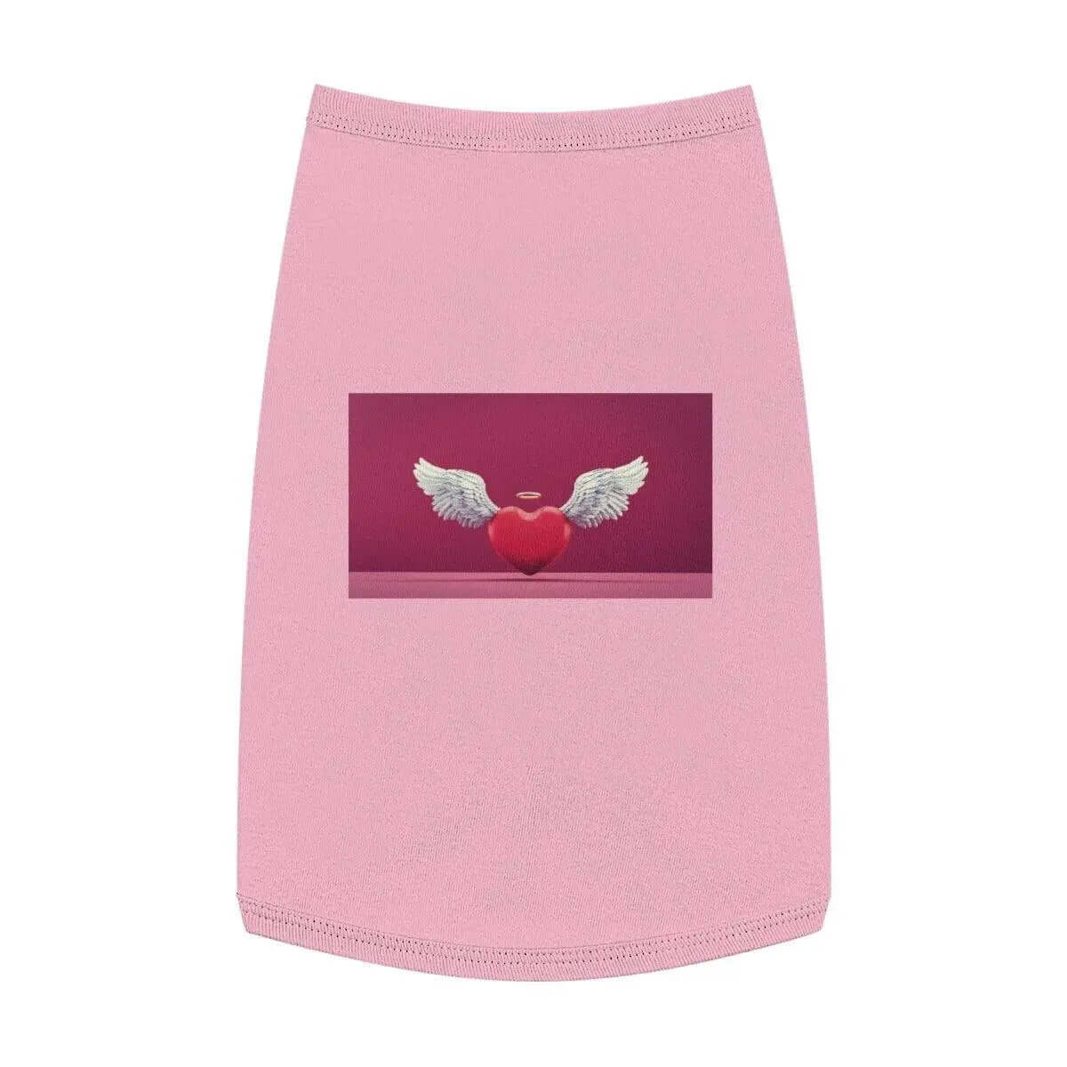 This Pet customised tank with an angel image is especially designed for your pets with personality.